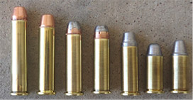 A variety of .38 and .357 loads