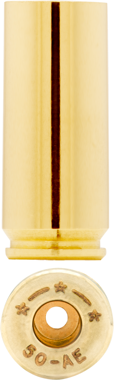 50 AE brass can be used to make ammunition