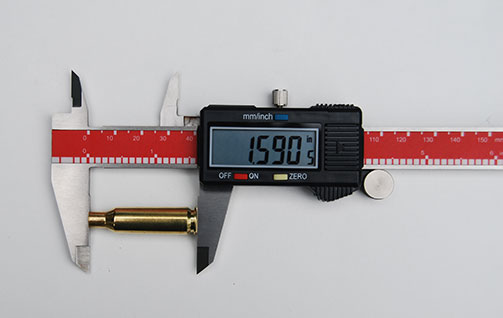 Measuring Case length with a digital caliper