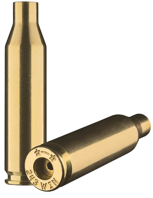 243 Winchester Starline brass case used to make ammunition.