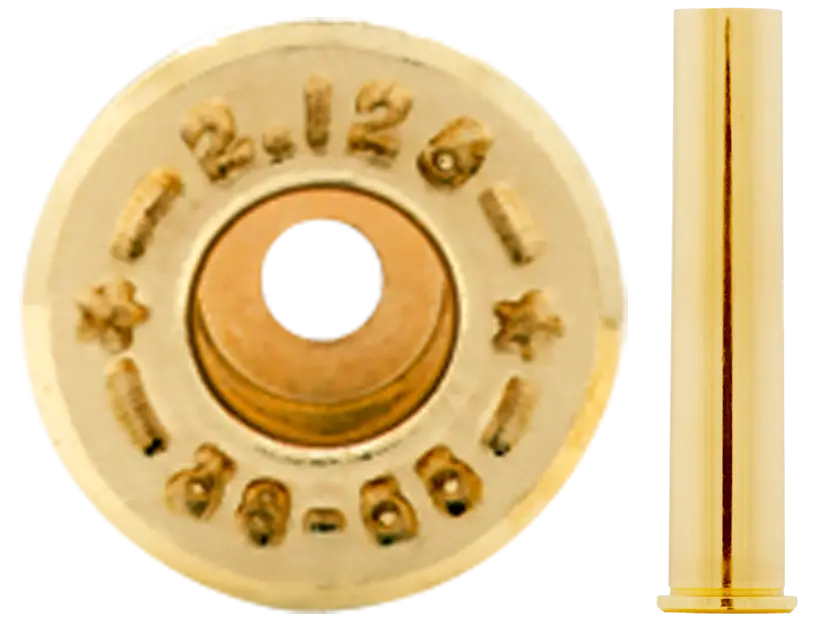 38-55 Long brass case used to make ammunition.