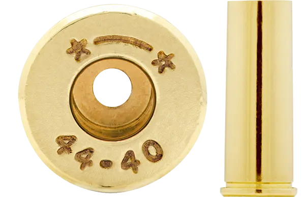 44-40 brass case used to make ammunition.