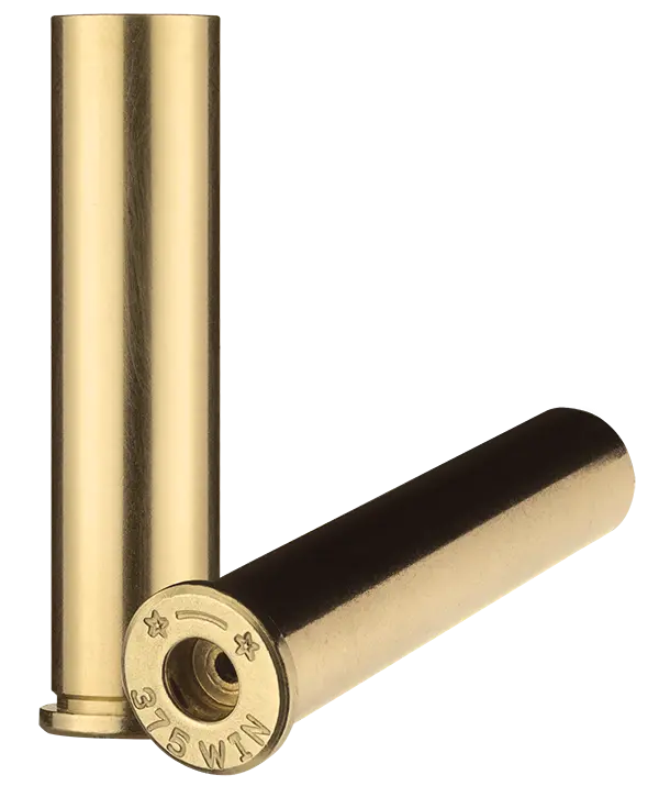 375 Winchester brass case used to make ammunition.