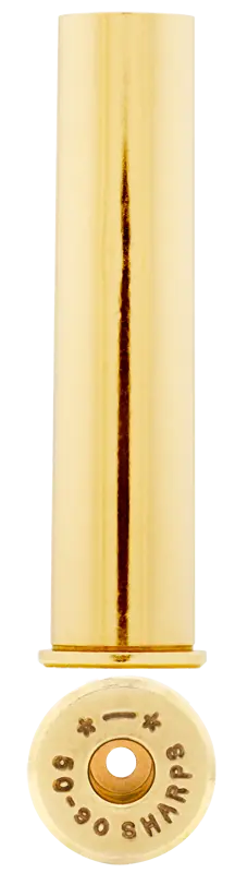 50-90 Sharps brass case used to make ammunition.