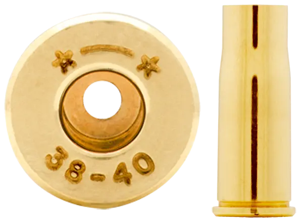 38-40 brass case used to make ammunition.