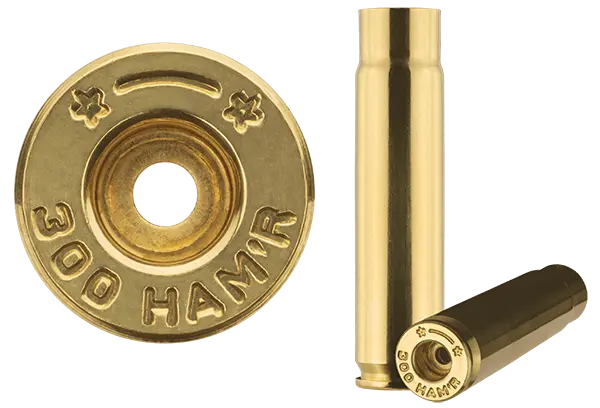 300 Ham’r Starline brass case used to make ammunition.