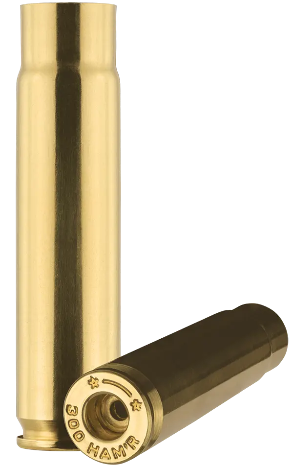 300 Ham’r Starline brass case used to make ammunition.