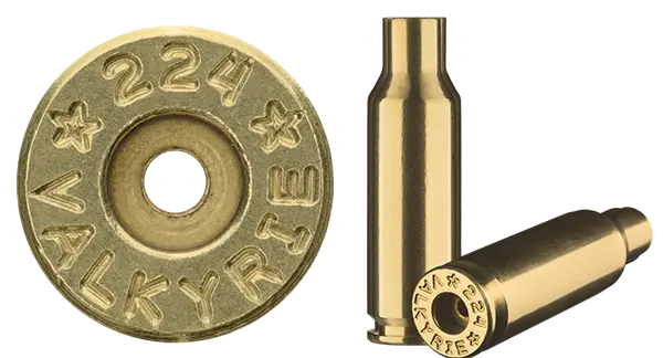 224 Valkyrie Starline brass case used to make ammunition.