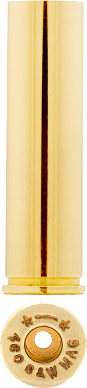 46- S&W Mag brass can be used to make ammunition