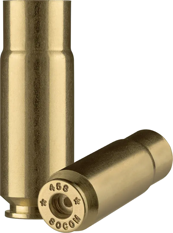 458 Socom brass case used to make ammunition.