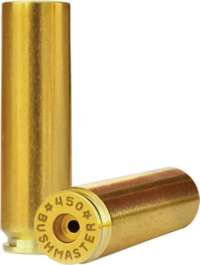 450 Bushmaster brass case used to make ammunition.