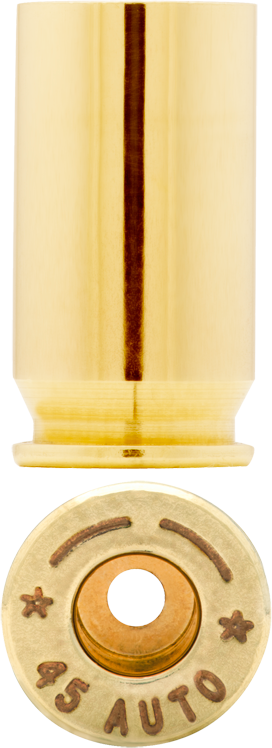 45 Auto brass can be used to make ammunition