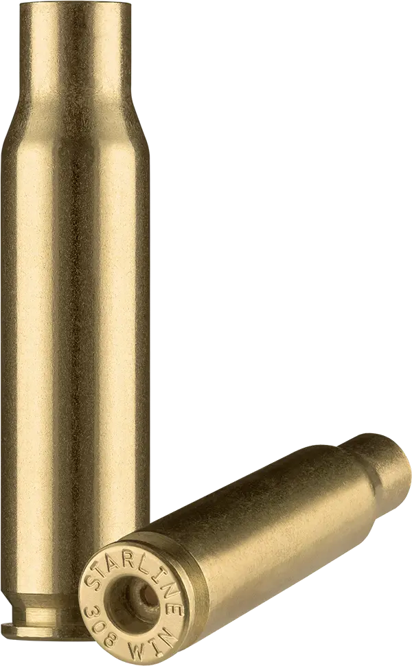 308 Winchester Starline brass case used to make ammunition.