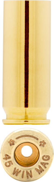 45 Win Mag brass can be used to make ammunition