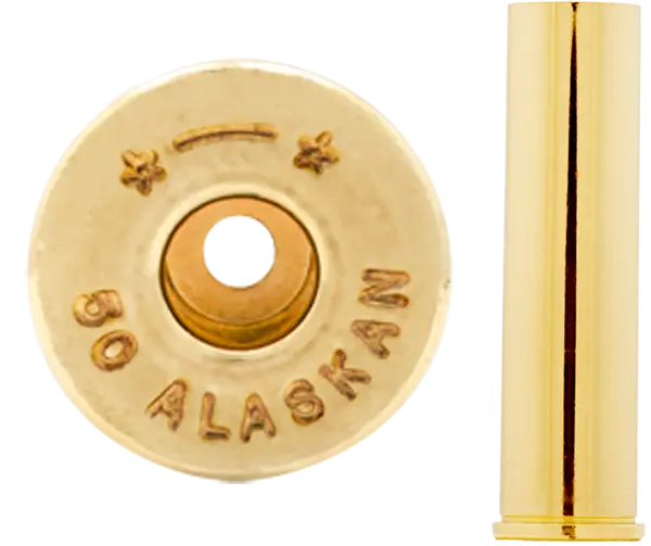 50 Alaskan brass case used to make ammunition.
