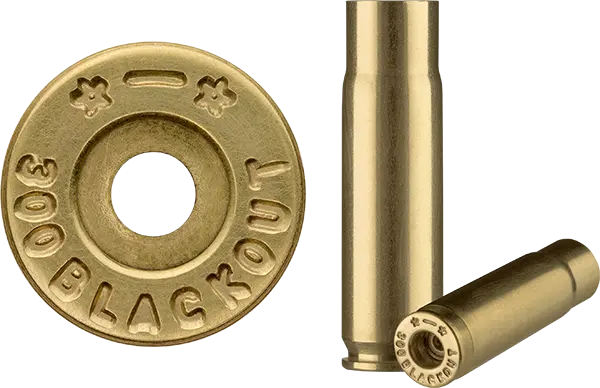 300 Blackout Starline brass case used to make ammunition.